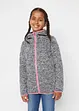 Veste en maille polaire thermo fille avec capuche, bonprix