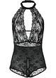 Body Ouvert Transparent élastique Argenté Sexy - Lingerie Provocative Taille S, Neuf Avec étiquettes
