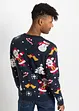 Pull en maille fine avec motif de Noël, bonprix