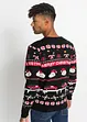 Pull en maille fine avec motif de Noël, bonprix