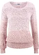 Pull col rond avec dégradé de couleur, manches longues, bonprix