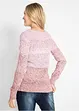 Pull col rond avec dégradé de couleur, manches longues, bonprix