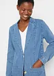 Blazer en jean oversize avec smocks latéraux, bpc bonprix collection