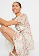 Robe midi floral à volants, bonprix