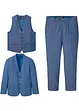 Costume 3 pièces avec gilet croisé, Regular, bonprix