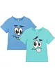 Lot de 2 t-shirts coton garçon, bonprix