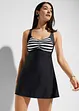 Tankini long (ens. 2 pces) avec bas de maillot taille haute, bonprix