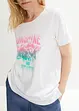 T-shirt coton avec imprimé, manches courtes, bonprix