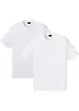 Lot de 2 T-shirts 100% coton, bonprix