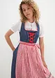 Dirndl effet jean et tablier longueur genou (Ens. 2 pces.), bonprix