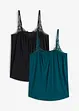 Lot de 2 tops, bonprix