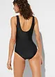 Maillot 1 pièce sculptant, maintien modéré, à fronces, bonprix