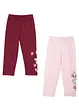Lot de 2 leggings 3/4 en coton extensible, bonprix