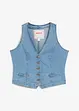 Gilet sans manches en jean extensible, bonprix