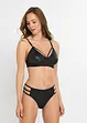 Brassière et string ouvert avec wet look (Ens. 2 pces.), bonprix