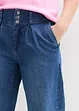 Jean large taille haute et élastiquée, bonprix