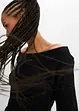 T-shirt encolure Bardot en viscose extensible, bonprix
