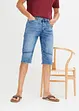 Long bermuda en jean stretch, Regular Fit, bonprix