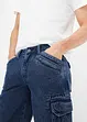 Bermuda cargo en jean, coton, Loose Fit, RAINBOW