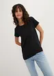 Lot de 5 tee-shirts col rond, manches courtes, bonprix