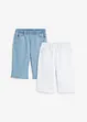 Lot de 2 bermudas extensibles, bonprix