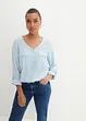 Blouse à col V et manches longues, bonprix