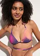 Haut de bikini triangle avec polyamide recyclé, RAINBOW