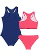 Maillot 1 pièce fille + bikini (ens. 3 pces), bpc bonprix collection