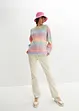 Pull en maille ajourée à effet ombré, bonprix