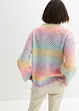 Pull en maille ajourée à effet ombré, bonprix
