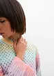 Pull en maille ajourée à effet ombré, bonprix