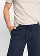 Pantalon droit taille élastiquée en lin majoritaire, Regular, bonprix