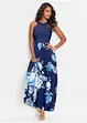 Robe longue estivale avec imprimé floral et dentelle, bonprix