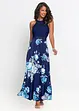 Robe longue estivale avec imprimé floral et dentelle, bonprix