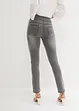 Jean Straight taille mi-haute et élastiquée, très extensible, bonprix