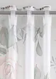 Rideau en microfibre à imprimé roses avec polyester recyclé (1 pce), bonprix