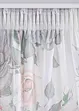 Rideau en microfibre à imprimé roses avec polyester recyclé (1 pce), bonprix