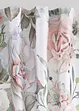 Rideau en microfibre à imprimé roses avec polyester recyclé (1 pce), bonprix