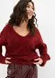 Pull en fil plume douillet, bonprix