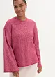 Pull boxy en maille côtelée, bonprix