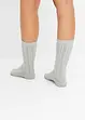 Chaussettes thermiques coton intérieur éponge (lot de 4 paires), bonprix