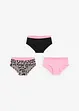 Lot de 3 pantys fille, bonprix