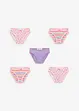 Lot de 5 slips fille, bonprix