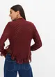 Pull en maille avec dentelle, bonprix