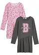 Lot de 2 robes fille, bonprix