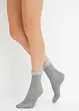 Lot de 3 paires de chaussettes avec texture côtelée et revers, bonprix