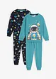 Lot de 2 pyjamas coton garçon, bonprix