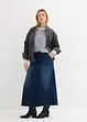 Jupe ample en jean à taille extensible, bonprix