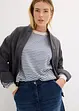 Jupe ample en jean à taille extensible, bonprix