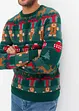 Pull à motif de Noël, bonprix